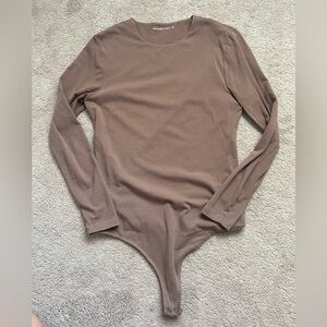 Abercrombie L Taupe Bodysuit